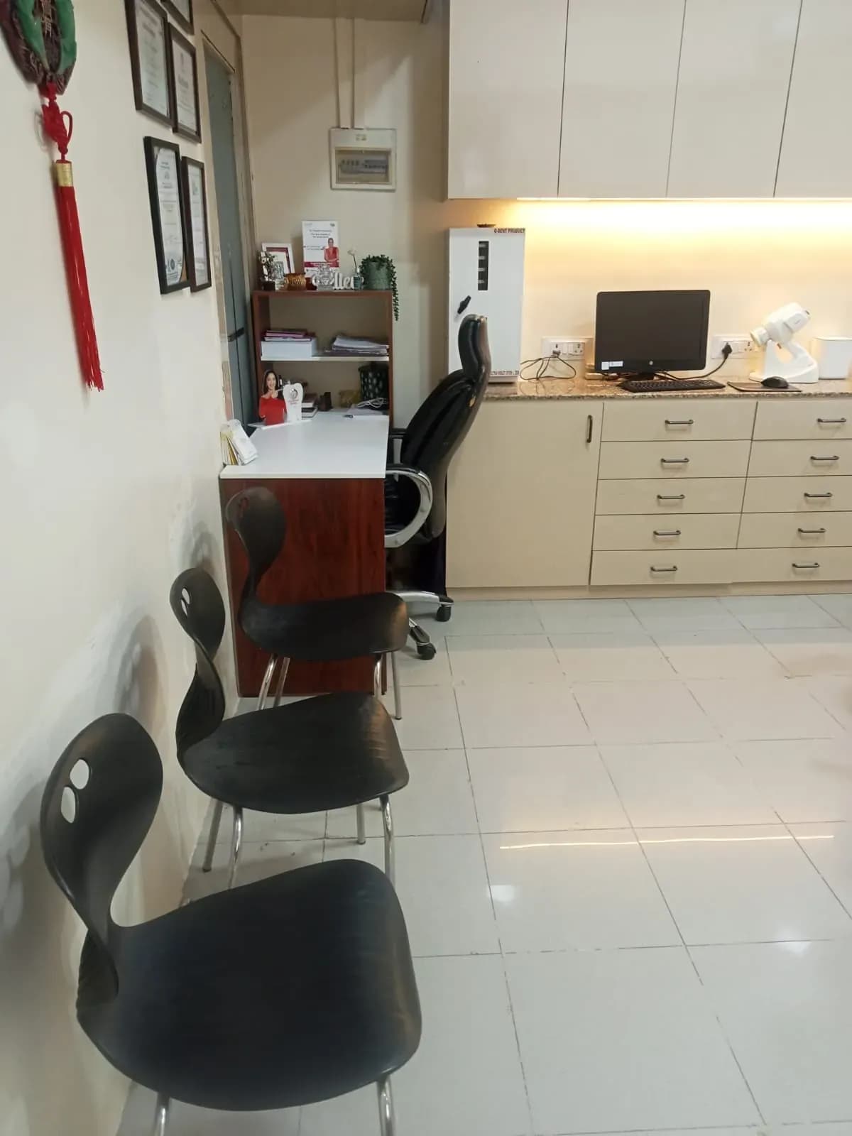 Clinic reception and waiting area