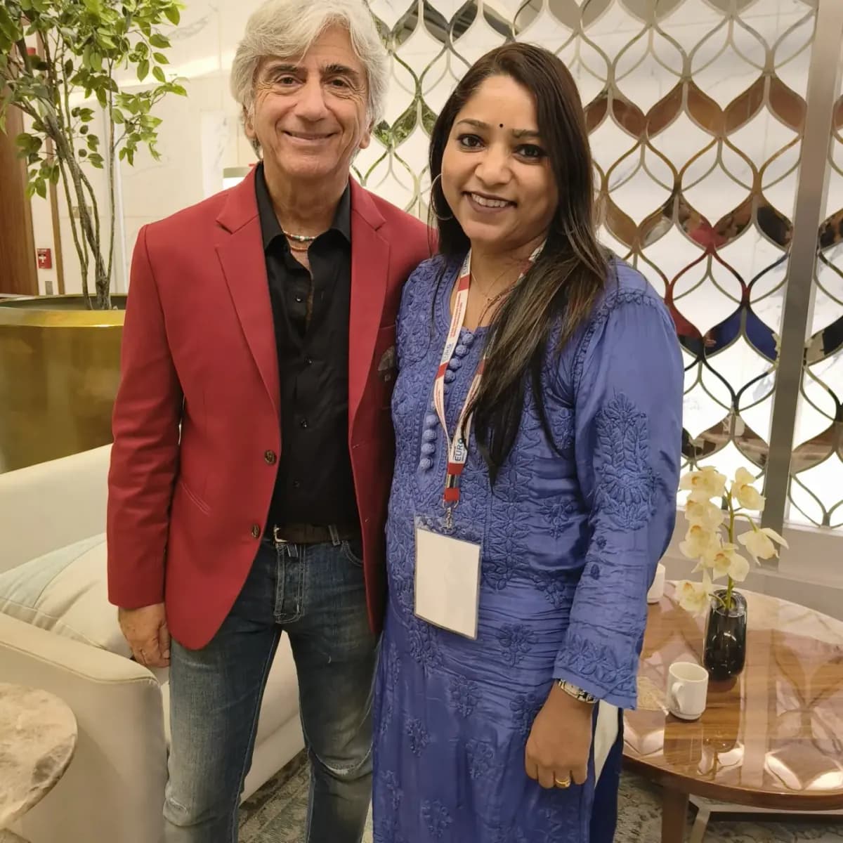 Dr. Roopali at a dental conference